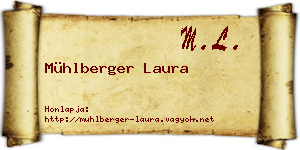 Mühlberger Laura névjegykártya